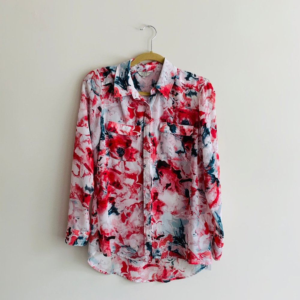 🚨CLEARANCE! GUESS Sheer Floral Summer